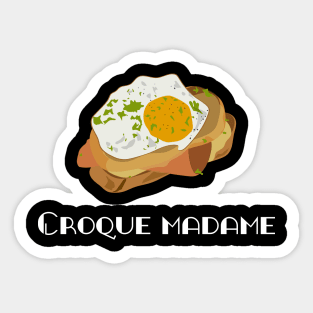 Croque madame FOGS FOOD FRENCH 10 Sticker